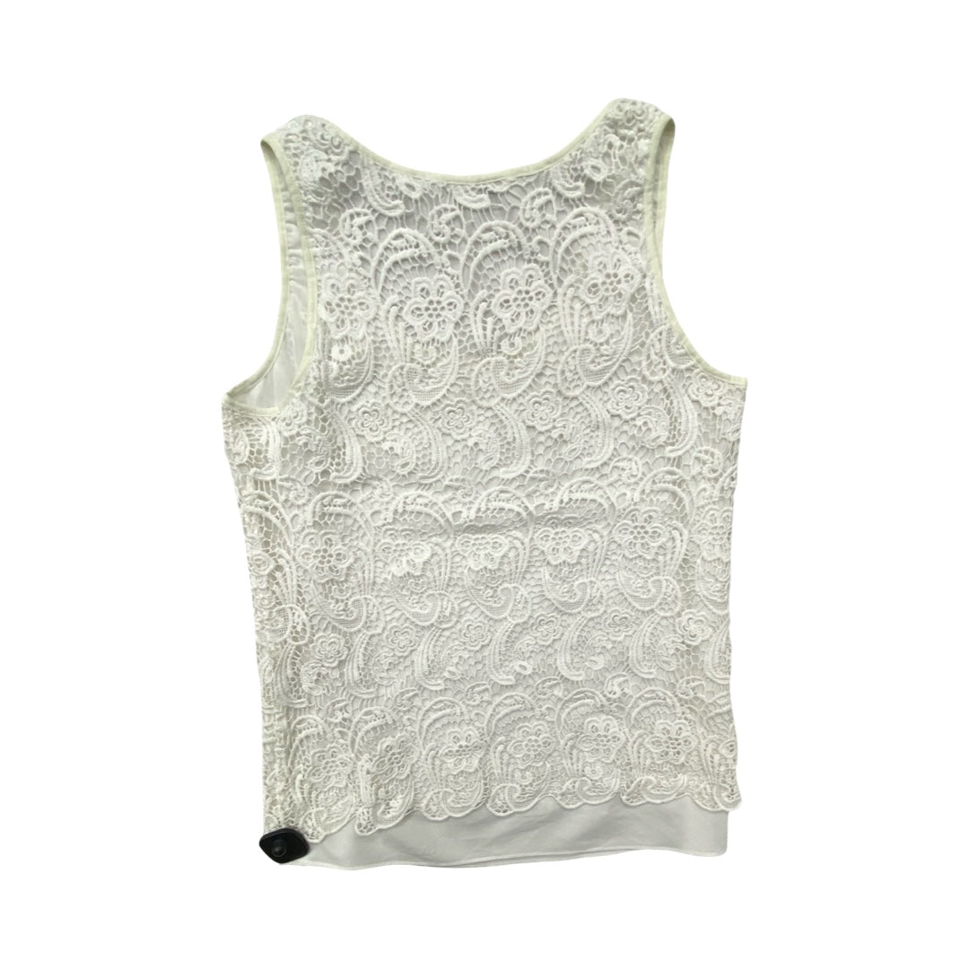 Top Sleeveless By Cabi In White, Size:M