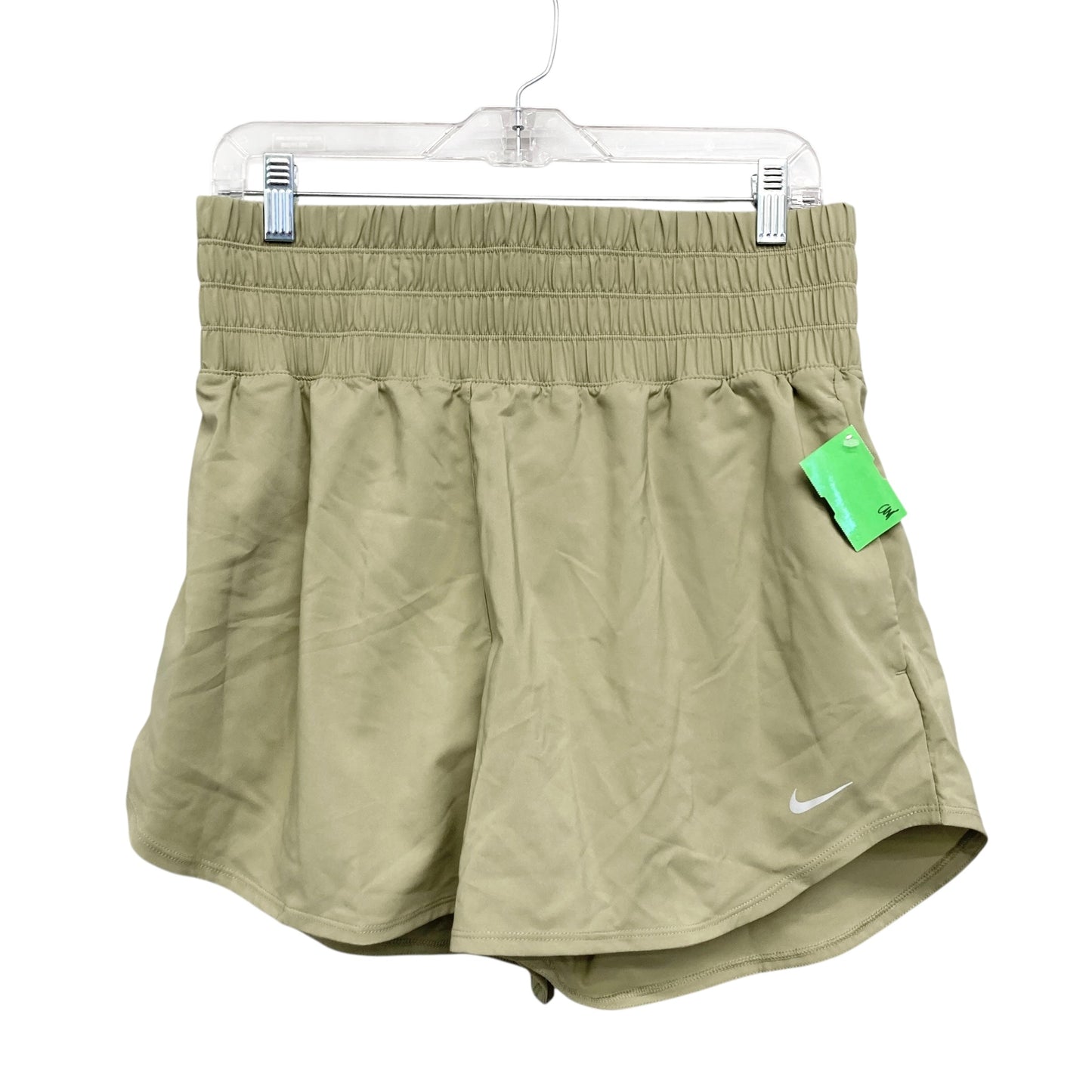 Athletic Shorts By Nike Apparel In Tan, Size:L