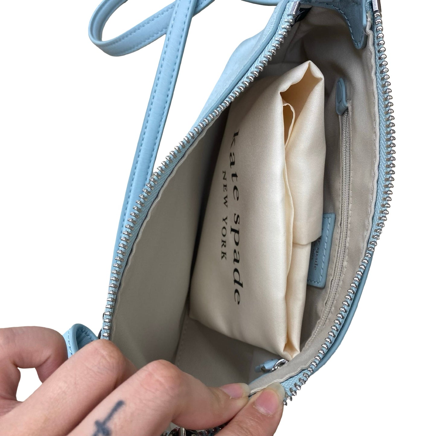 Handbag Designer By Kate Spade In Blue, Size:Small