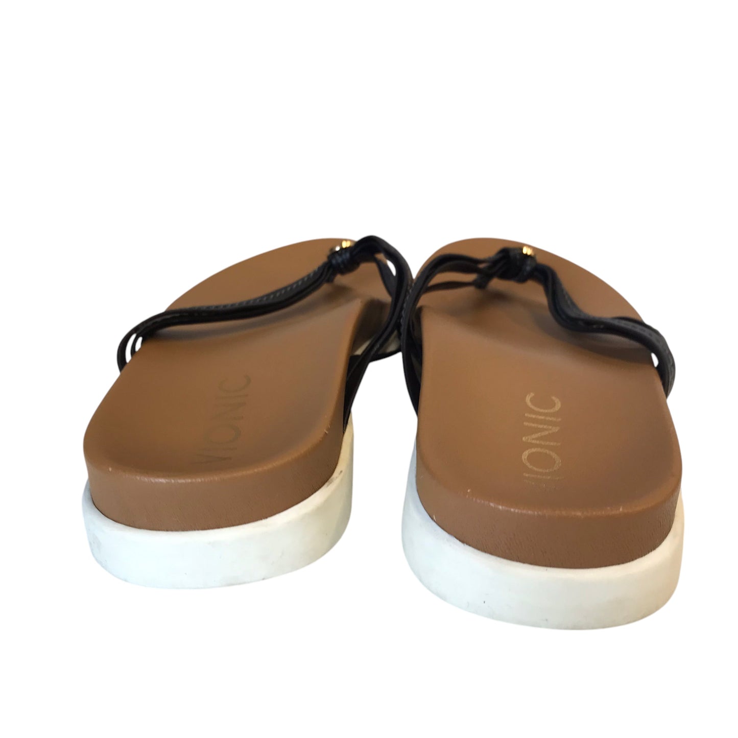 Sandals Flip Flops By Vionic In Black, Size:6.5