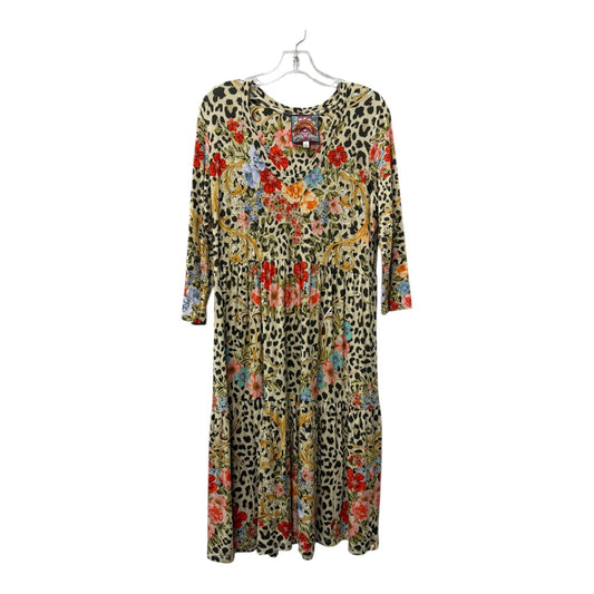 Dress Casual Short By Johnny Was In Animal Print, Size:M