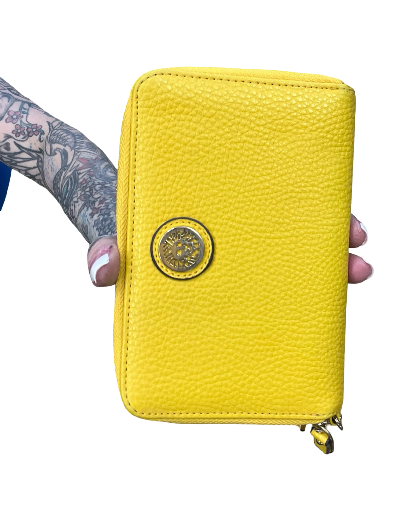 Wallet By Calvin Klein In Yellow, Size:Medium