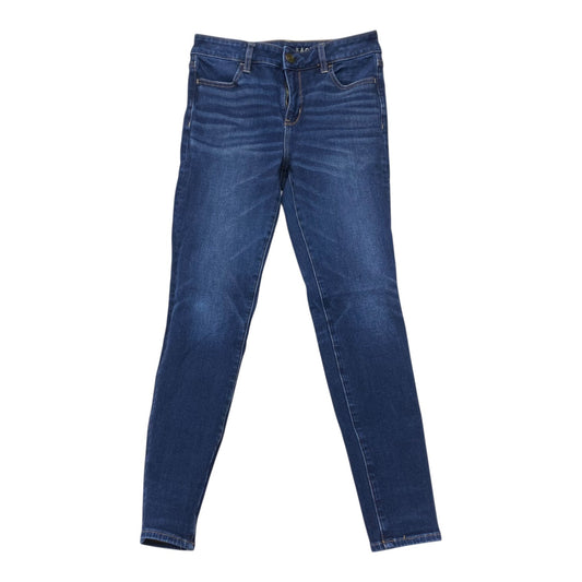Jeans Jeggings By American Eagle In Blue Denim, Size:4P