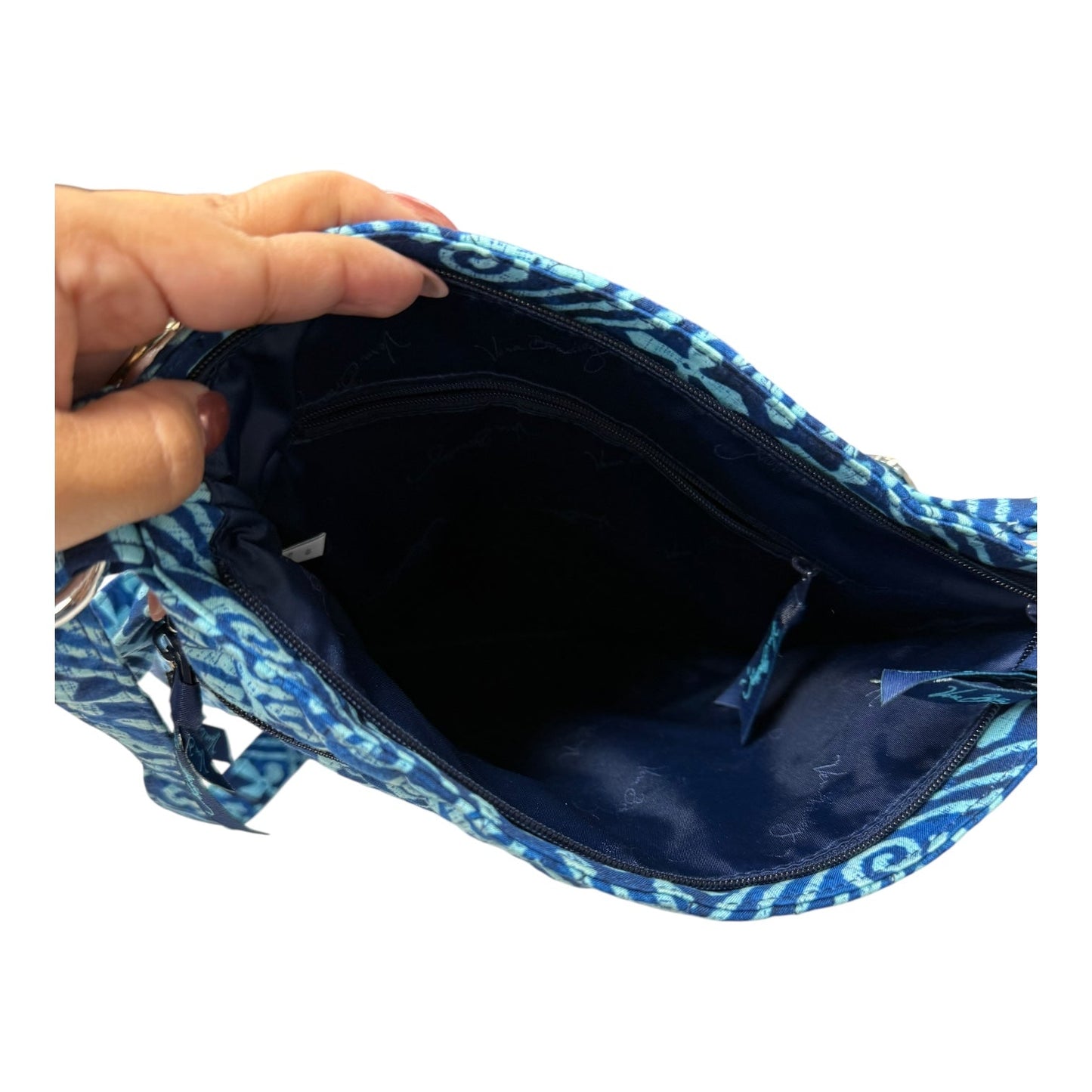 Handbag By Vera Bradley In Blue, Size:Medium