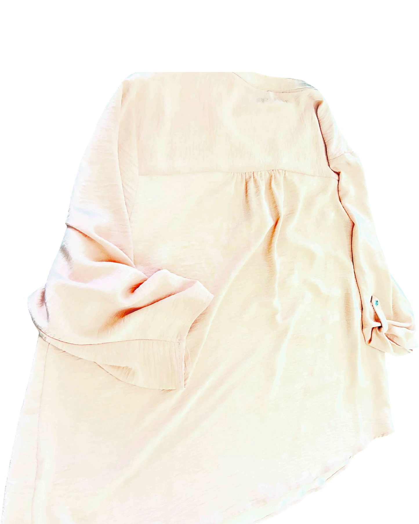Top 3/4 Sleeve By 89Th And Madison In Peach, Size:3X
