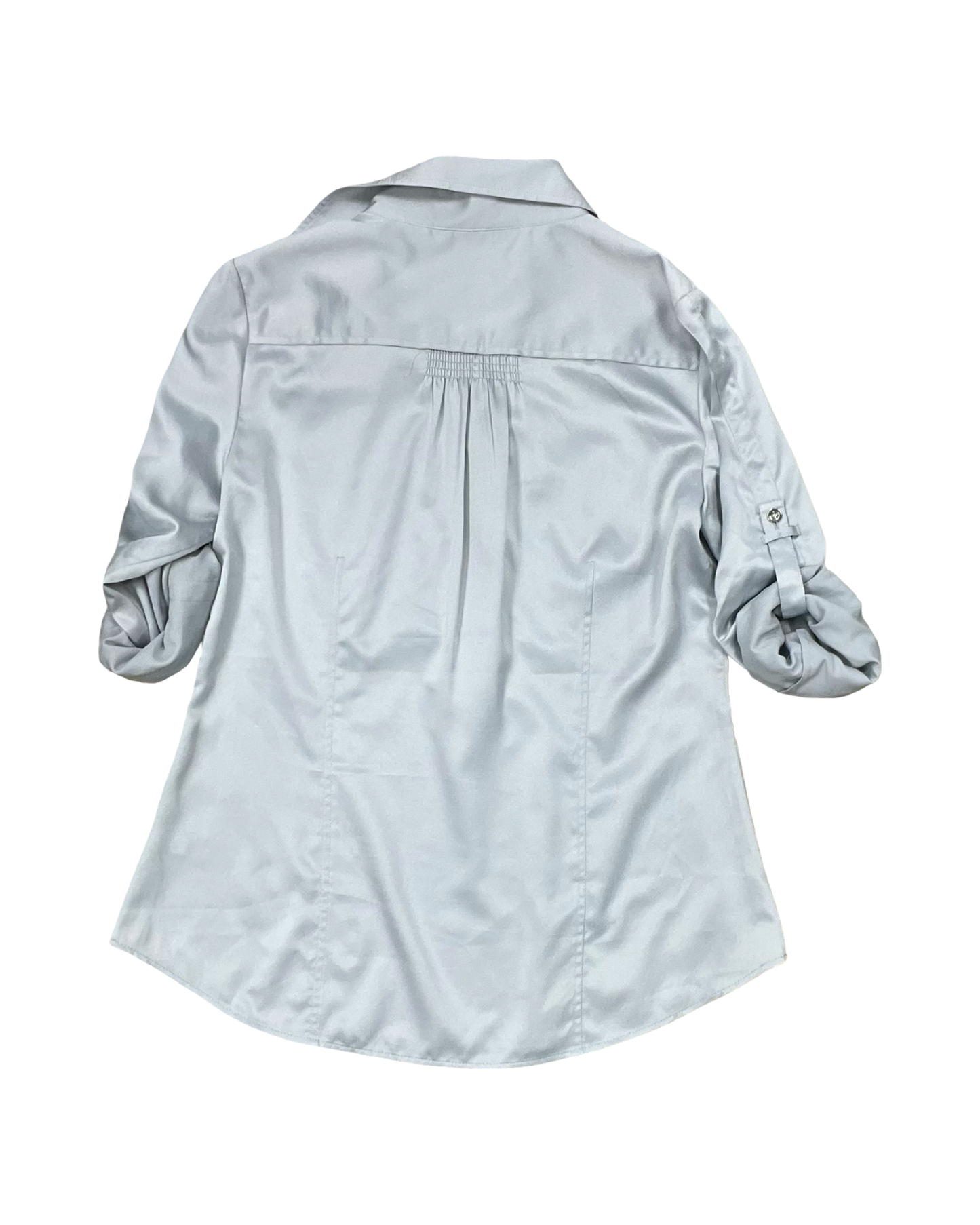 Top 3/4 Sleeve By White House Black Market In Silver, Size:S