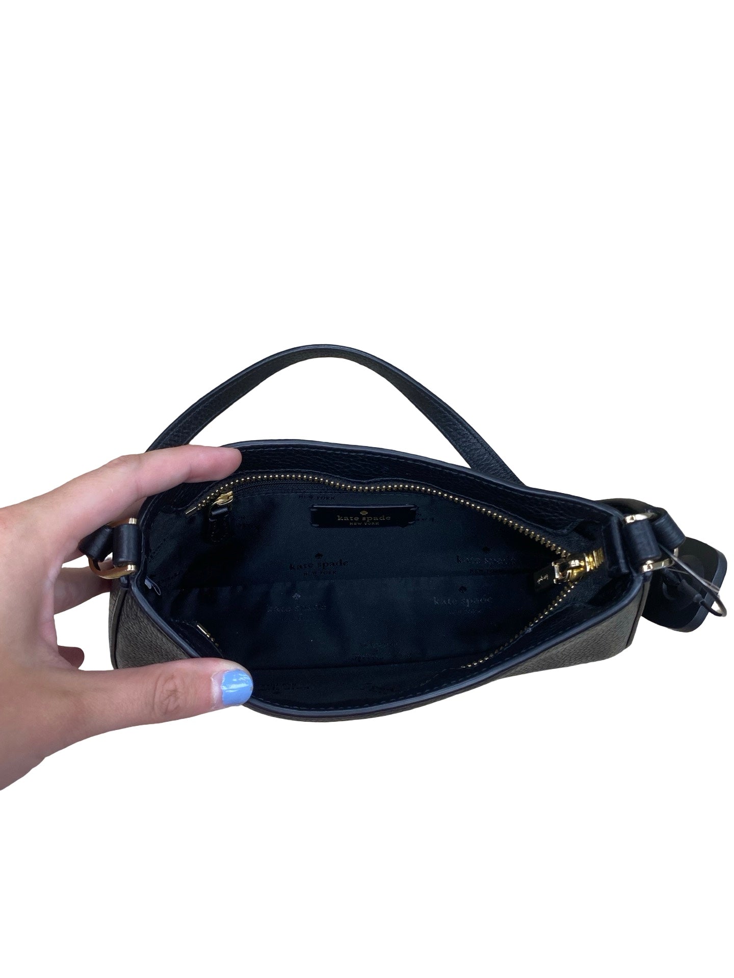 Handbag Designer By Kate Spade In Black, Size:Small