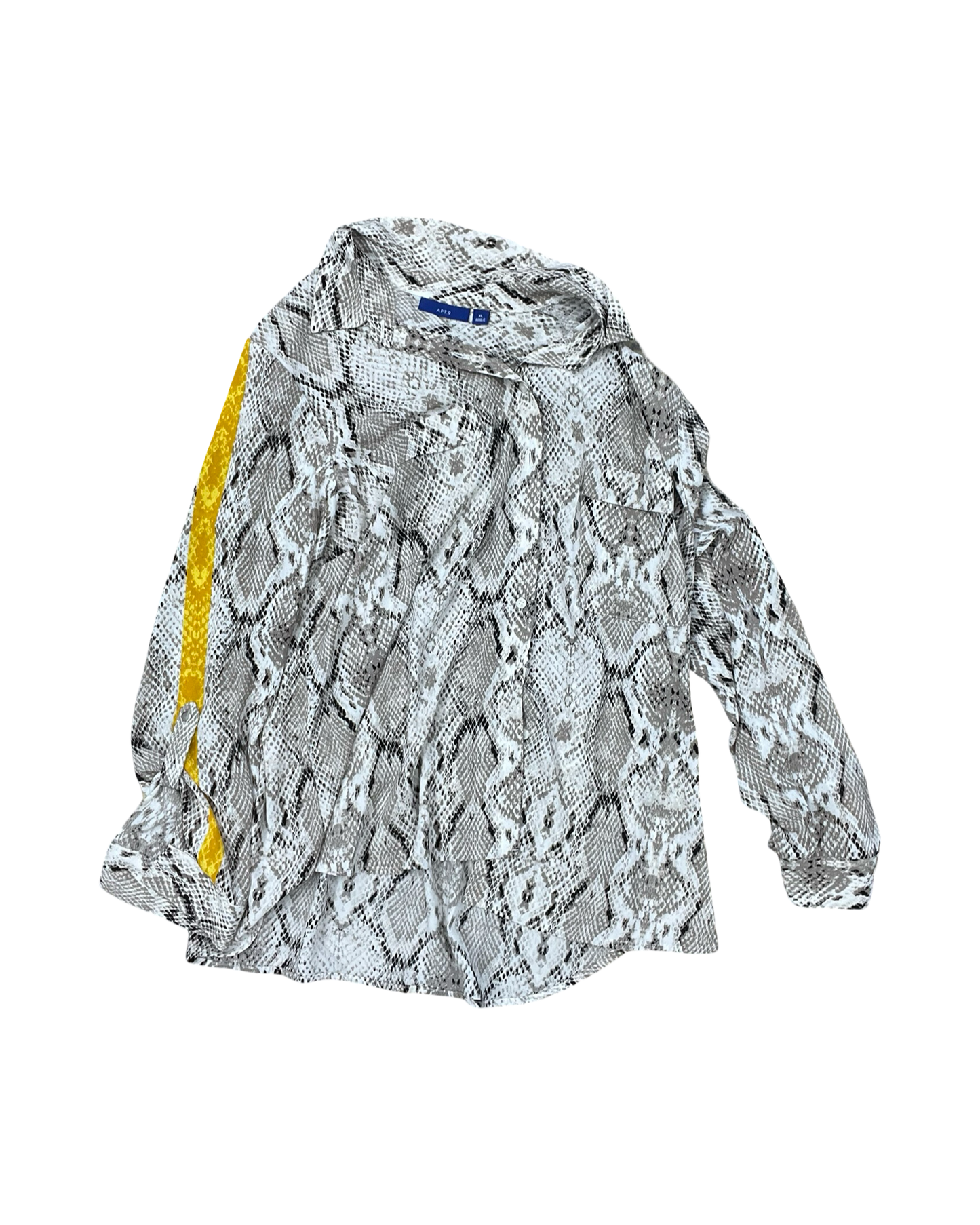 Blouse Ls By Apt 9 In Snakeskin Print, Size:Xl