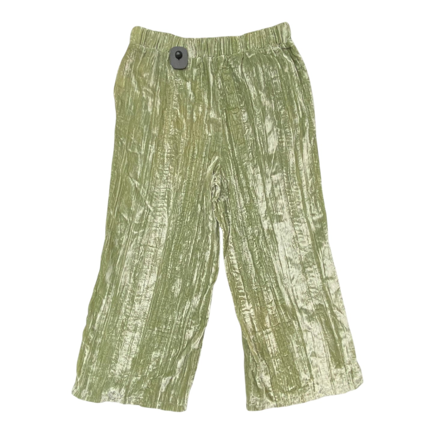 Pants Cropped By Zara In Green, Size:L