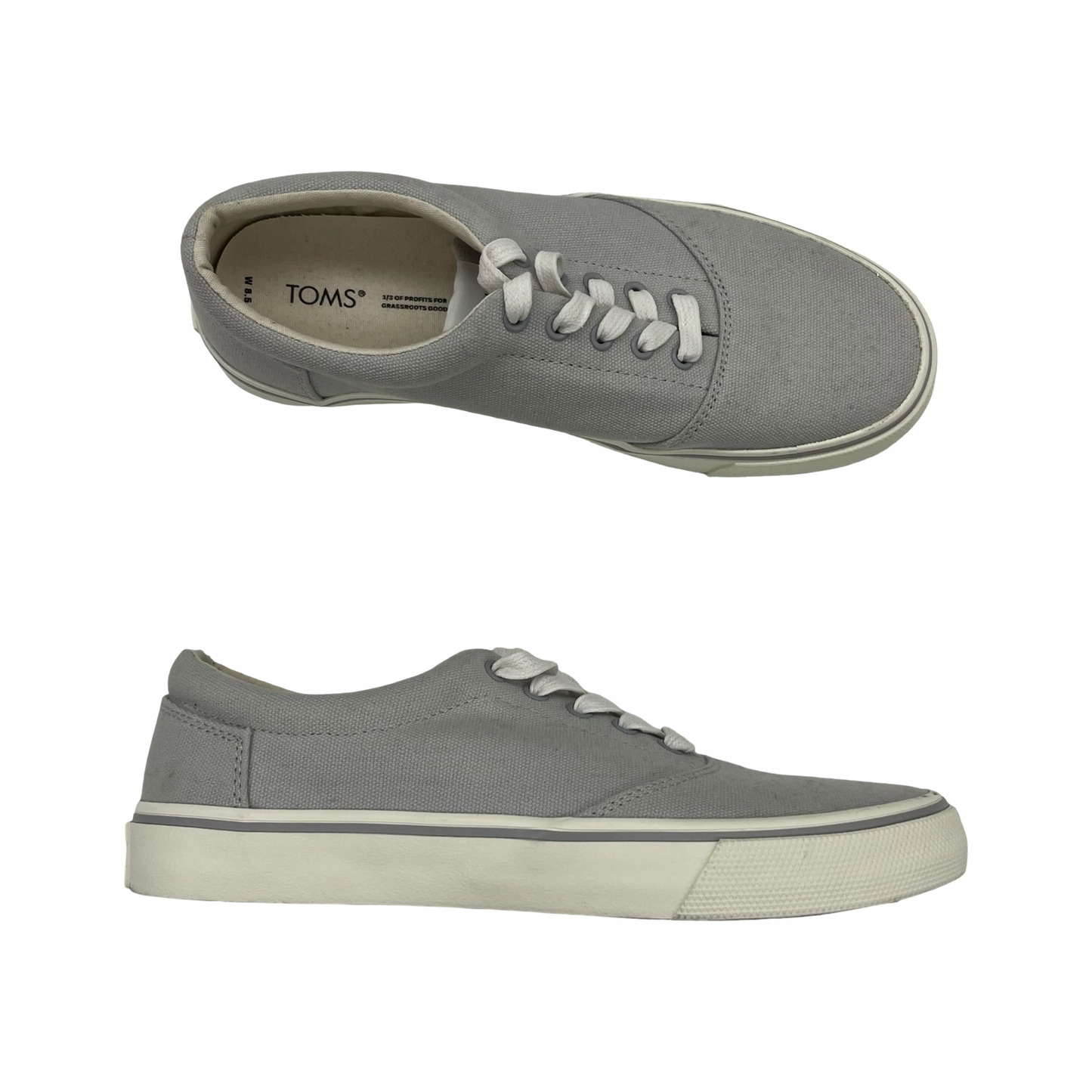 Shoes Sneakers By Toms In Grey, Size:8.5