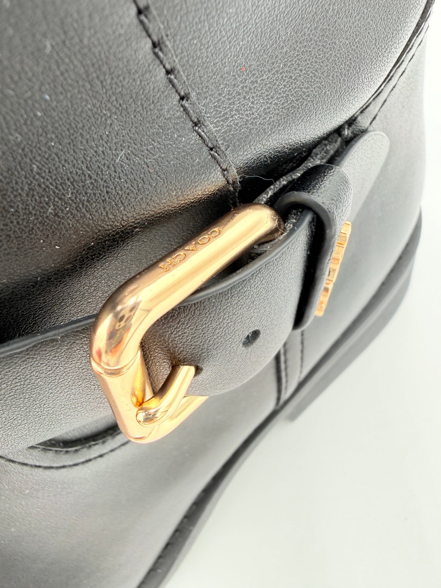 Boots Designer By Coach In Black, Size: 8.5