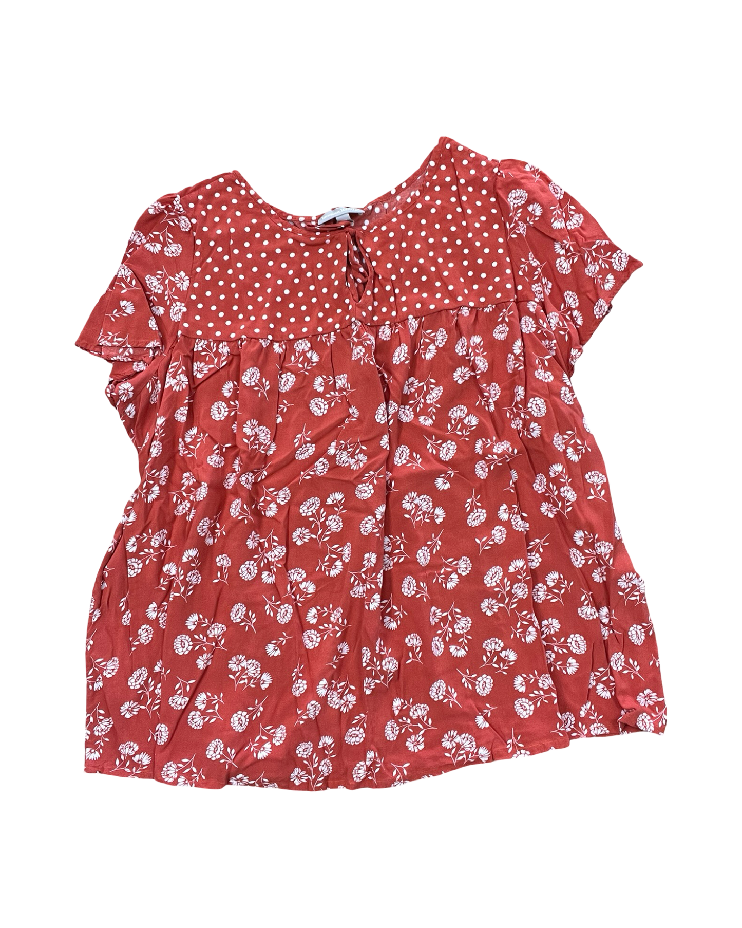 Top Ss By Woman Within In Orange, Size:2X
