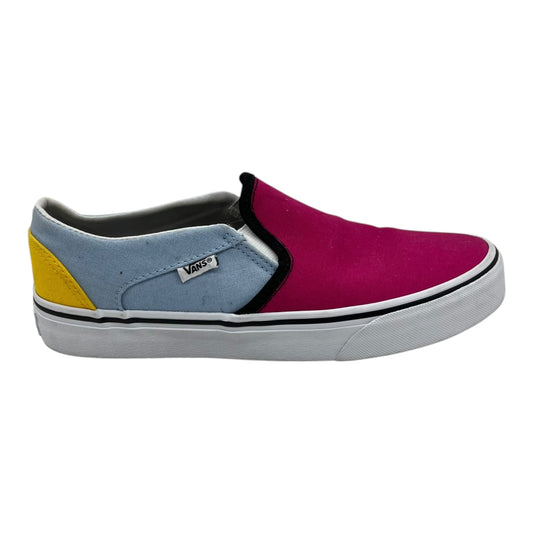 Shoes Flats By Vans In Blue & Pink, Size:8