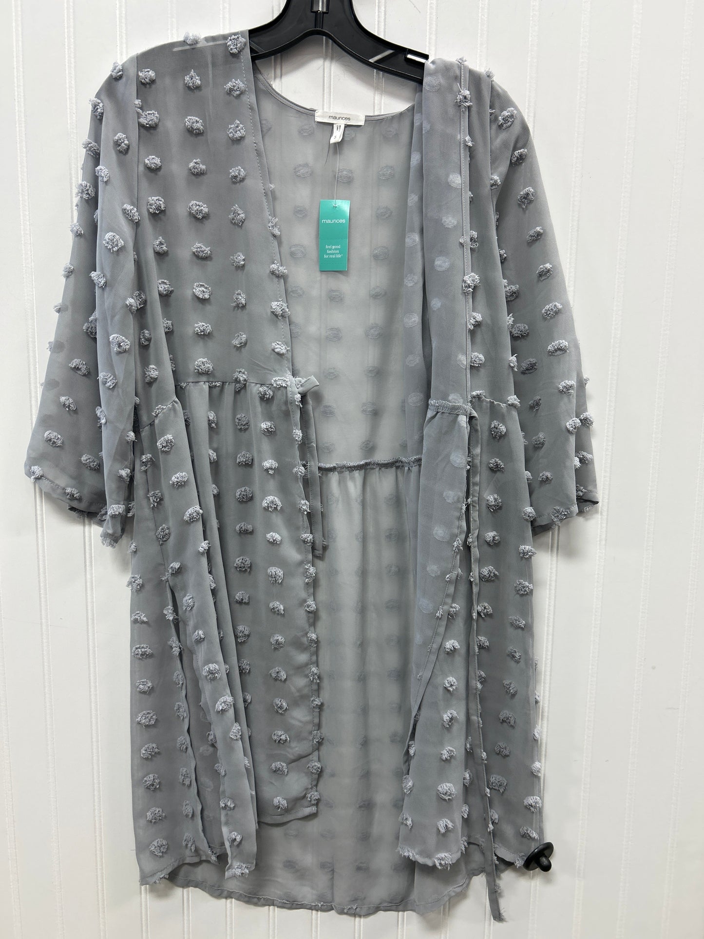 Kimono By Maurices In Grey, Size:S