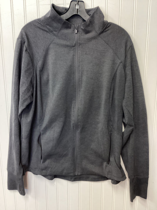 Athletic Jacket By All In Motion In Grey, Size:1X