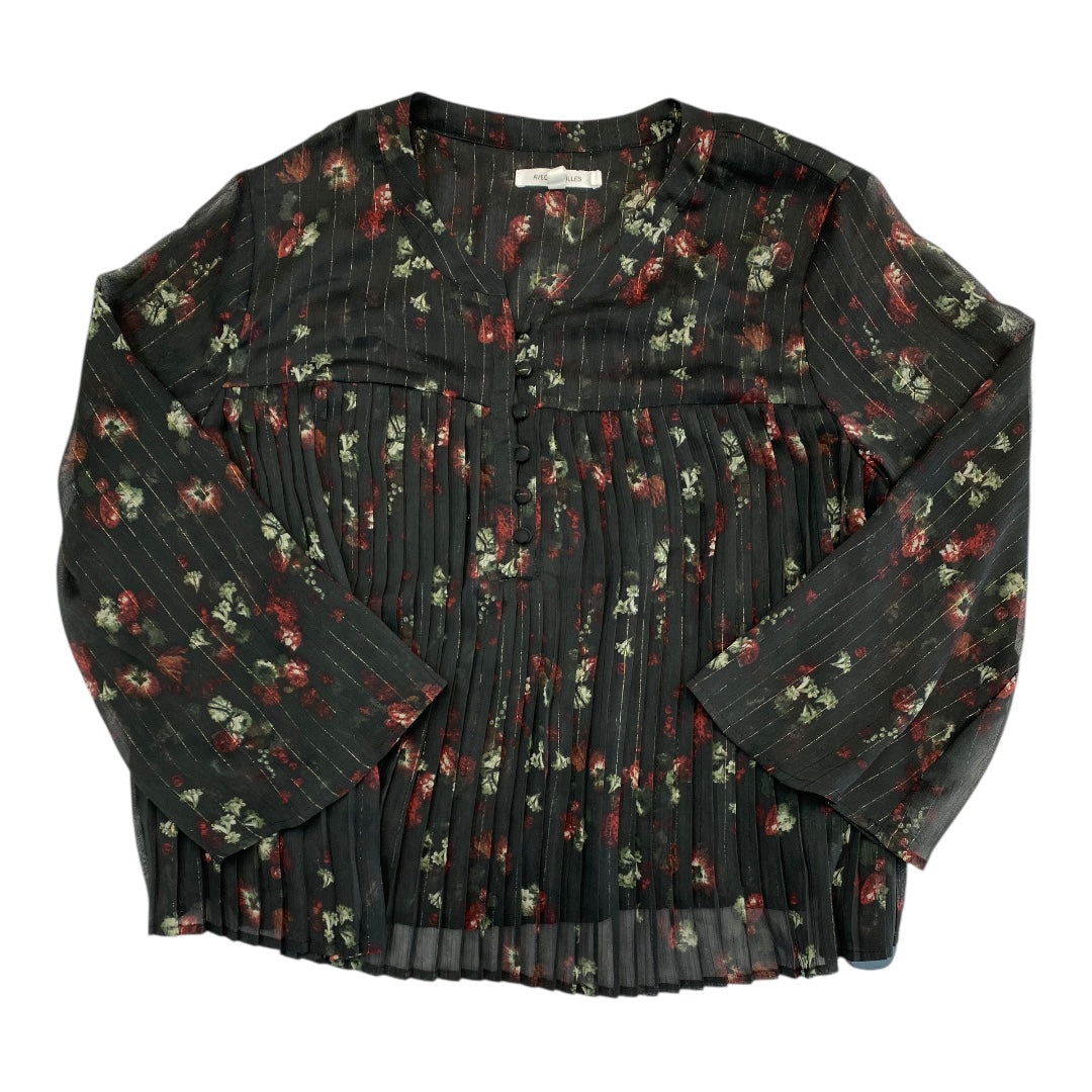 Top Ls Designer By Avec Les Filles In Multi, Size:M