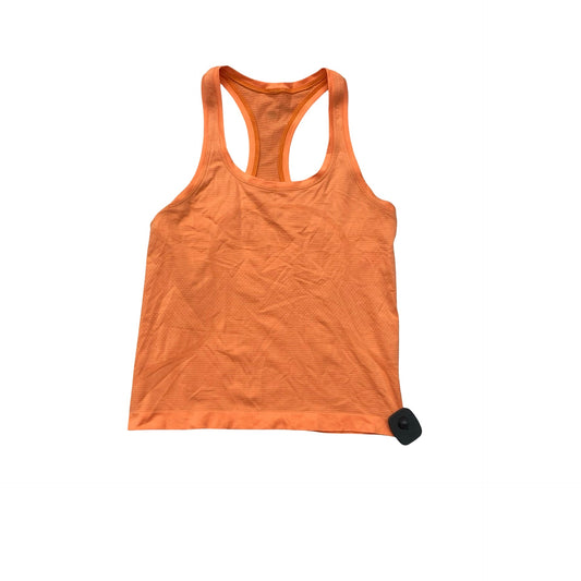 Athletic Tank Top By Lululemon In Orange, Size:6