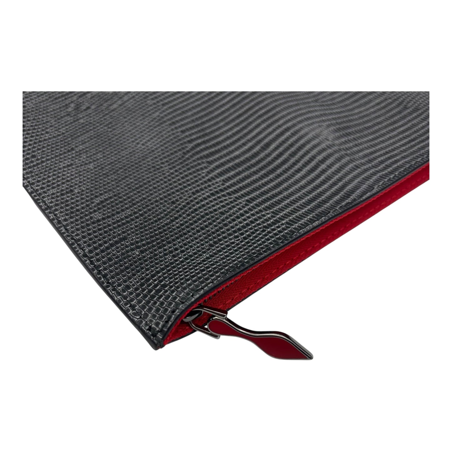 WRISTLET LUXURY DESIGNER by CHRISTIAN LOUBOUTIN In BLACK & RED, Size: LARGE