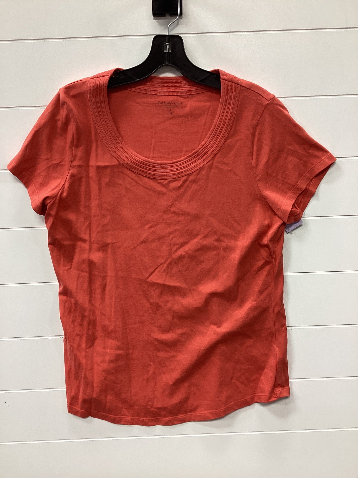 Top Ss By Coldwater Creek In Orange, Size:L