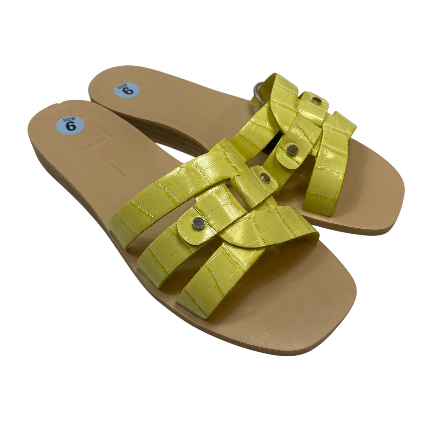 Sandals Flats By Dolce Vita In Yellow, Size:6