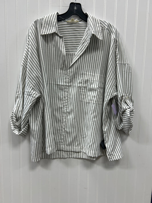 Blouse Ls By Max Studio In Green, Size:Xl