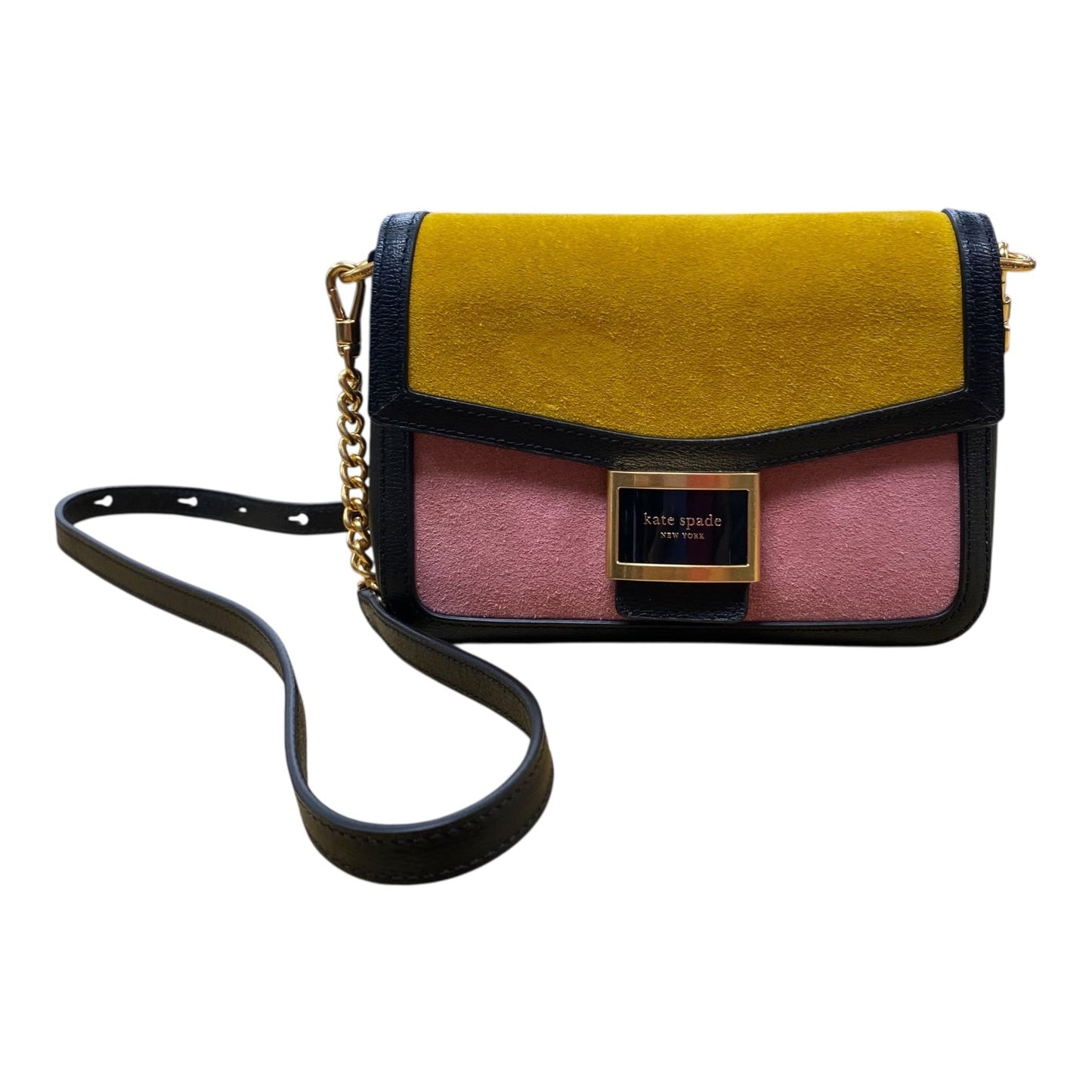 CROSSBODY DESIGNER by KATE SPADE In PINK & YELLOW, Size: SMALL