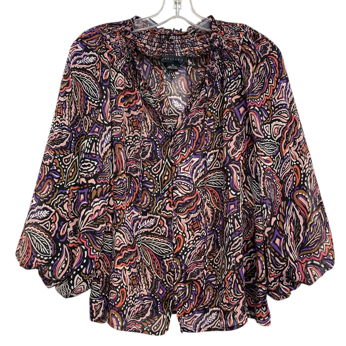 Top 3/4 Sleeve By Sanctuary In Multi, Size:Xs