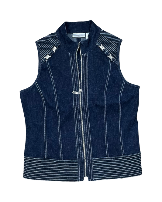 Vest Other By Draper James In Blue Denim, Size:S