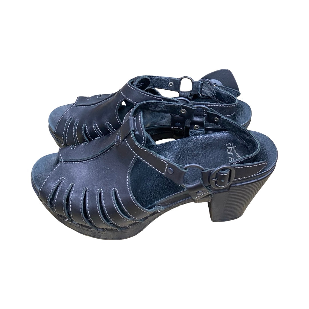 Shoes Heels Block By Dansko In Black, Size:9