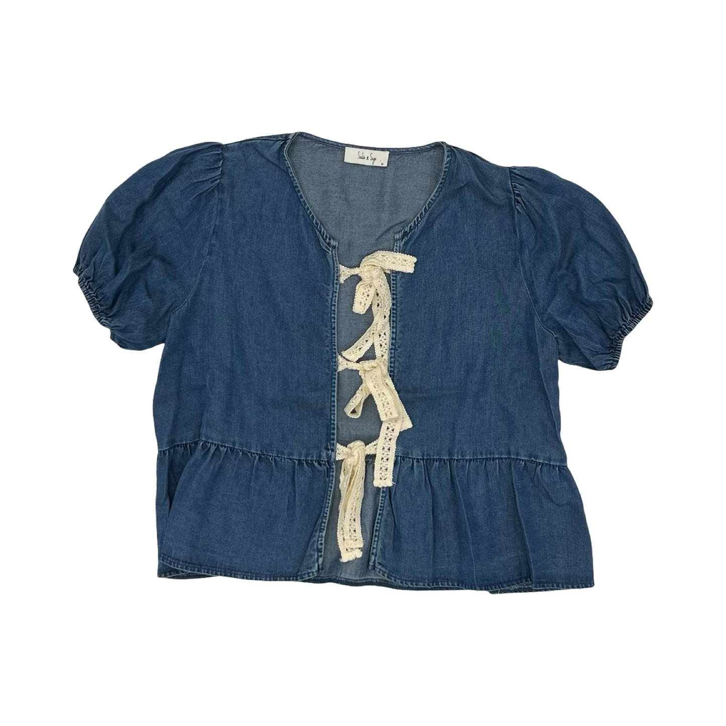 Blouse Ss By Sadie & Sage In Blue, Size:M