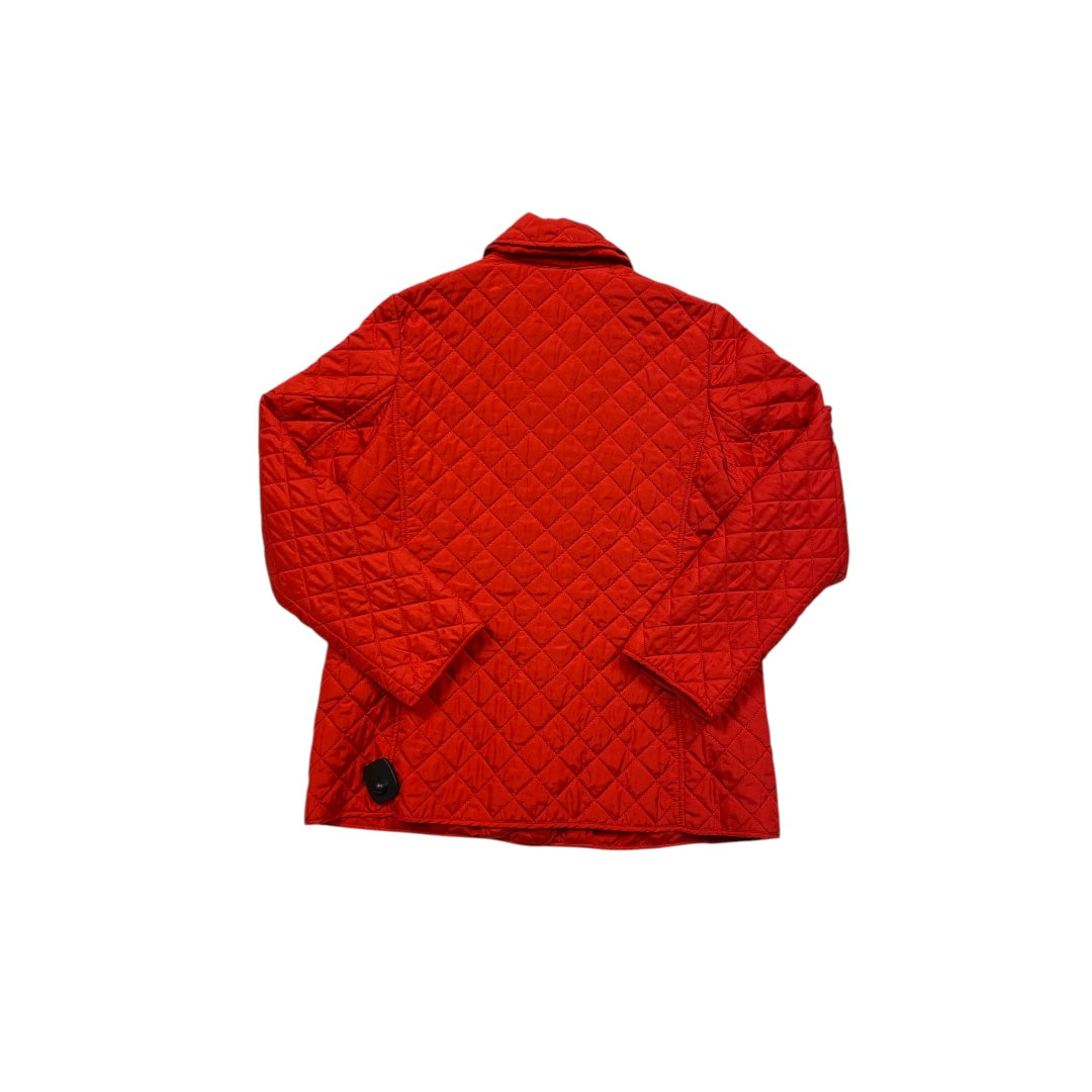 Jacket Puffer & Quilted By Jones New York In Red, Size:L
