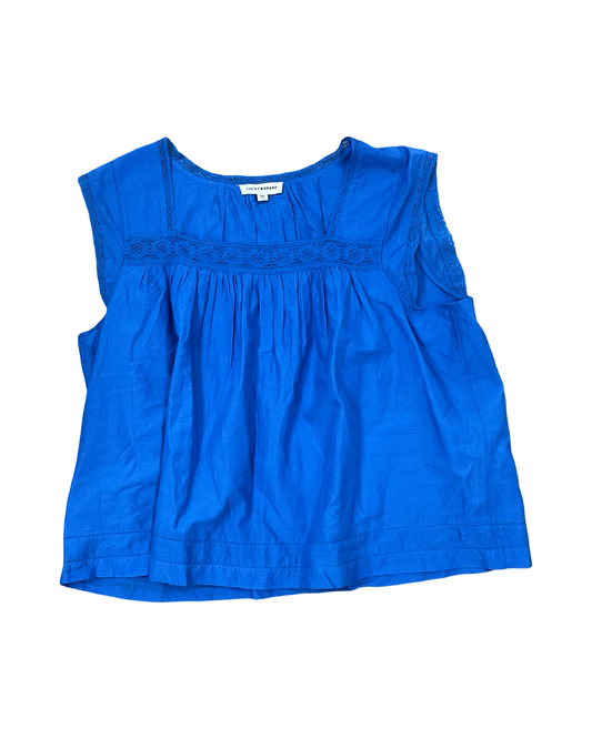 Top Sleeveless By Lucky Brand In Blue, Size:1X