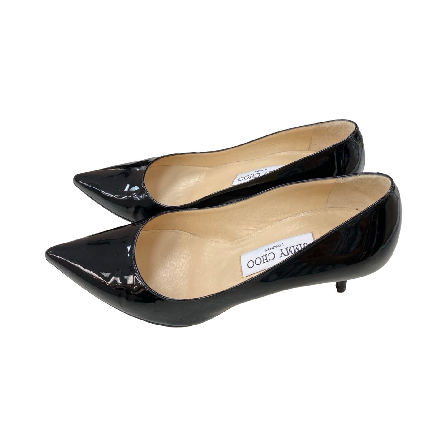 Shoes Luxury Designer By Jimmy Choo In Black, Size:6.5
