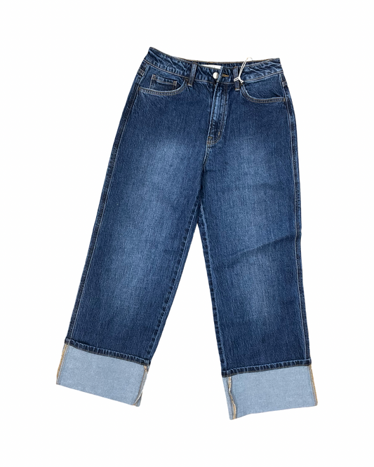 Jeans Wide Leg By Vici In Blue Denim, Size:4