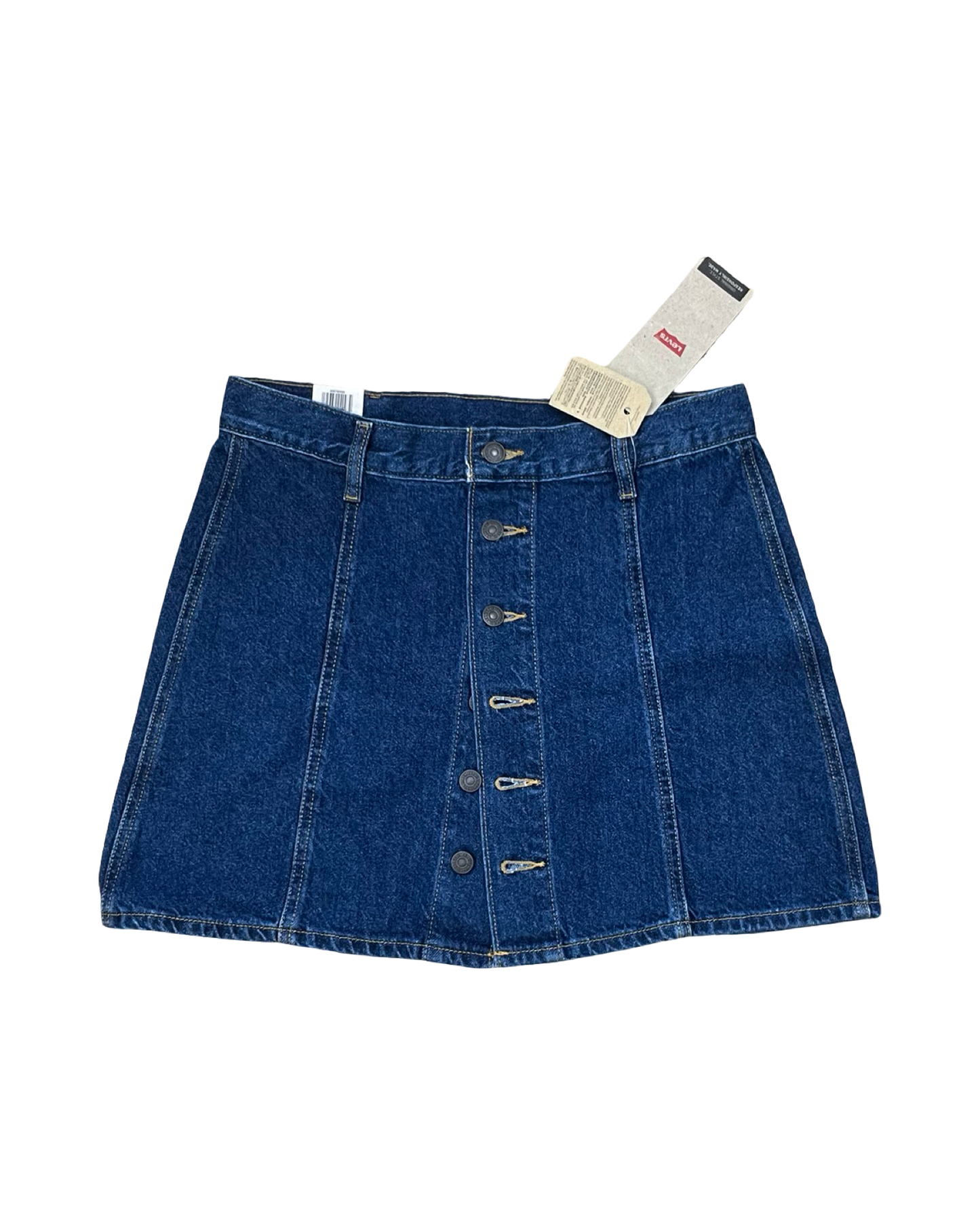 Skirt Midi By Levis In Blue Denim, Size:12