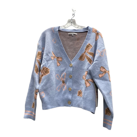 Sweater Cardigan By Celebrity Pink In Blue & Pink, Size:Xl
