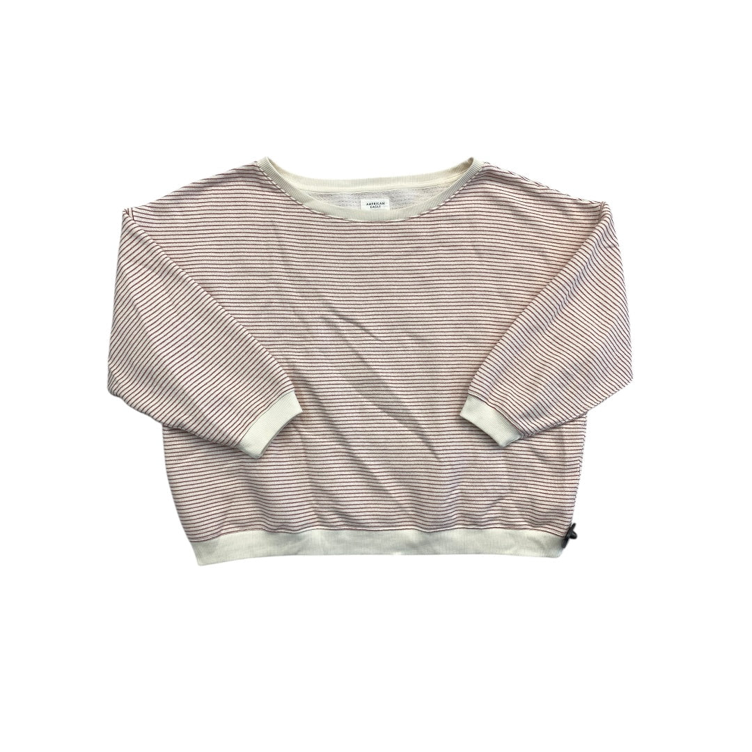 Sweatshirt Crewneck By American Eagle In Striped Pattern, Size:Xl
