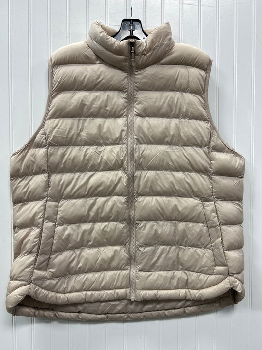 Vest Puffer & Quilted By 32 Degrees In Cream, Size:1X