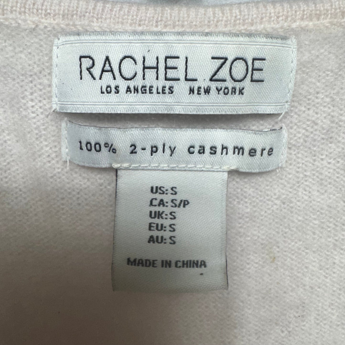 Sweater Vest Cardigan Cashmere By Rachel Zoe In Pink, Size: S
