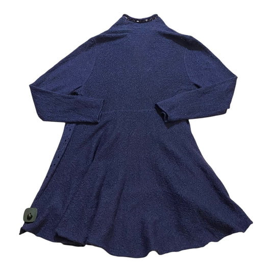 Sweater Cardigan Designer By Eileen Fisher In Navy, Size:Xl