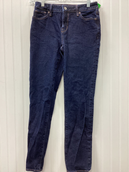 Jeans Skinny By American Eagle In Blue Denim, Size:0