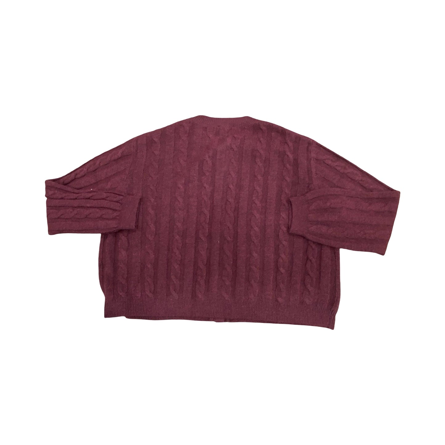 Sweater Cardigan By 1.State In Maroon, Size:S