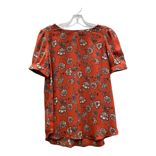 Top Ss By Loft In Orange, Size:Sp