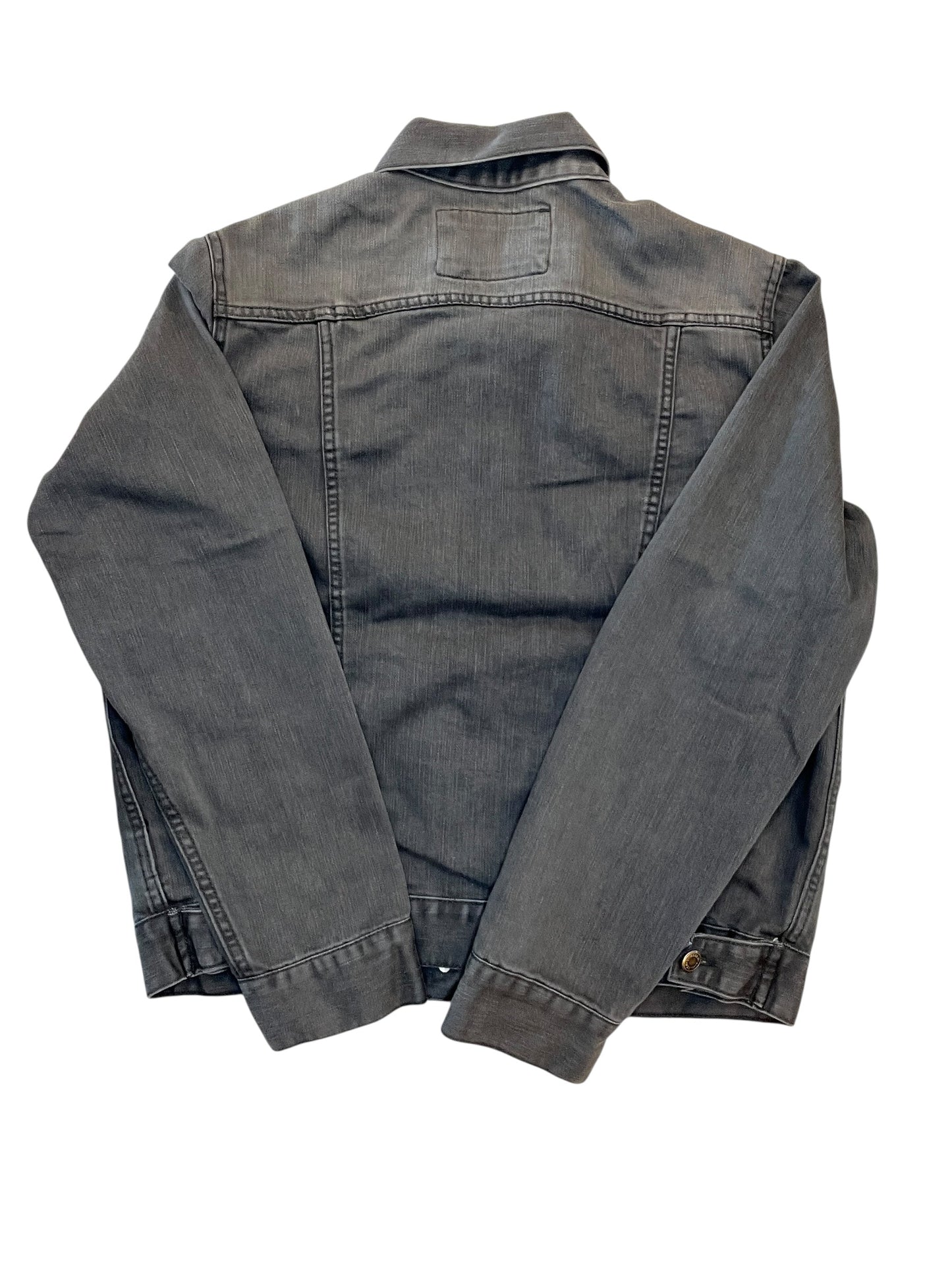 Jacket Denim By Limited In Grey Denim, Size:Xl