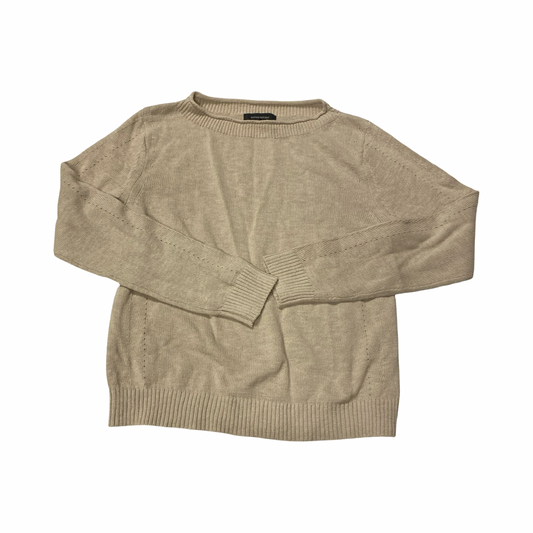 Sweater By Banana Republic In Tan, Size:M