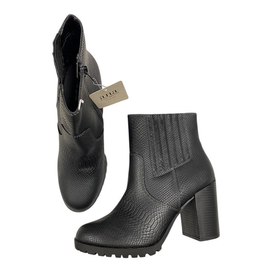Boots Ankle Heels By Ana In Black, Size:10