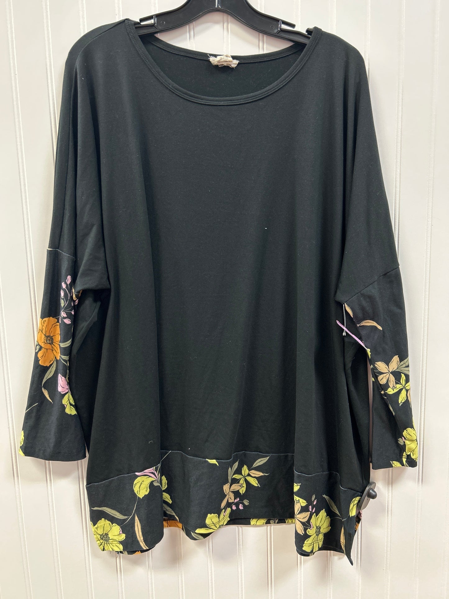 Top Ls By Yelete In Black, Size:Xl