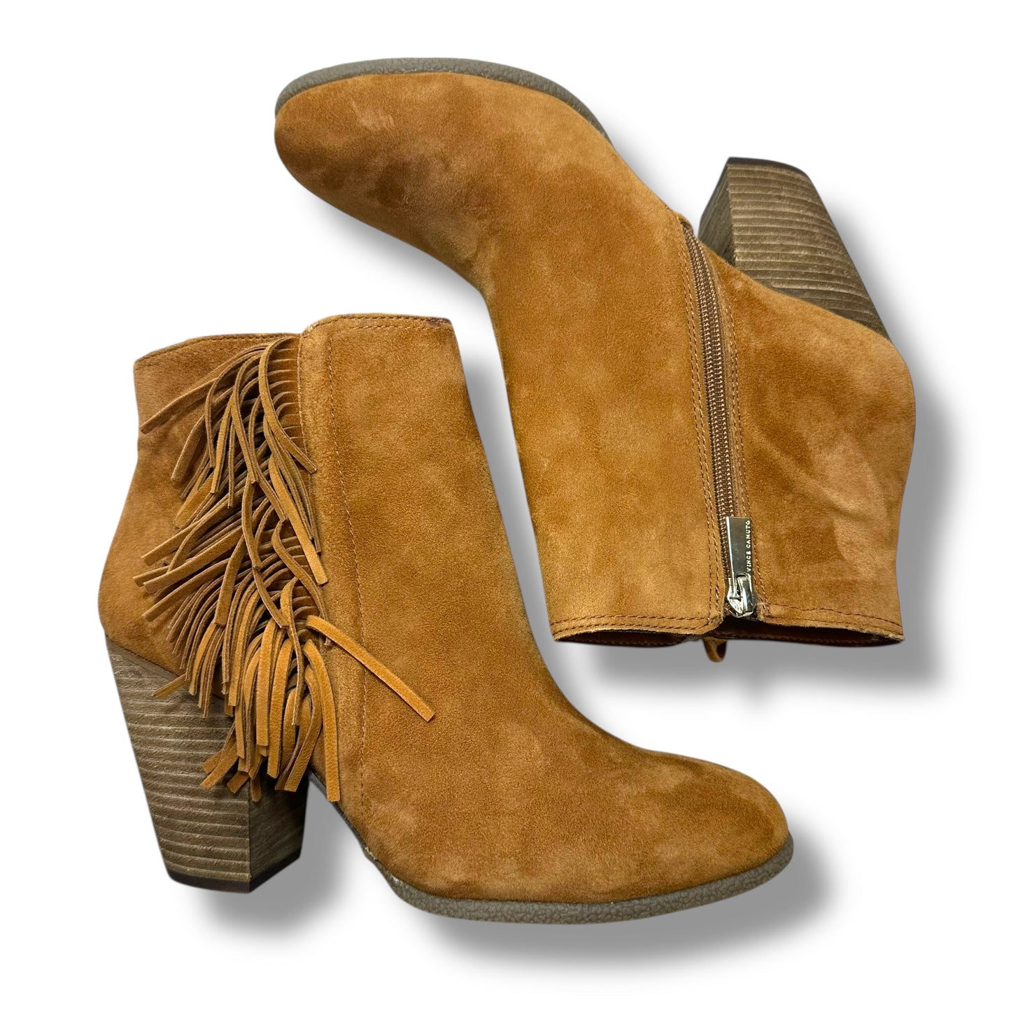 Boots Ankle Heels By Vince Camuto In Brown, Size: 10