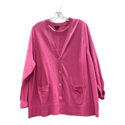 Sweater Cardigan By Torrid In Pink, Size:3X