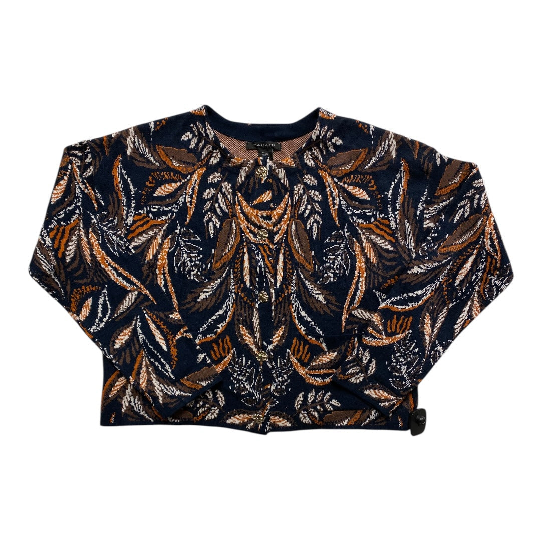 Sweater Cardigan By Tahari In Multi, Size:L